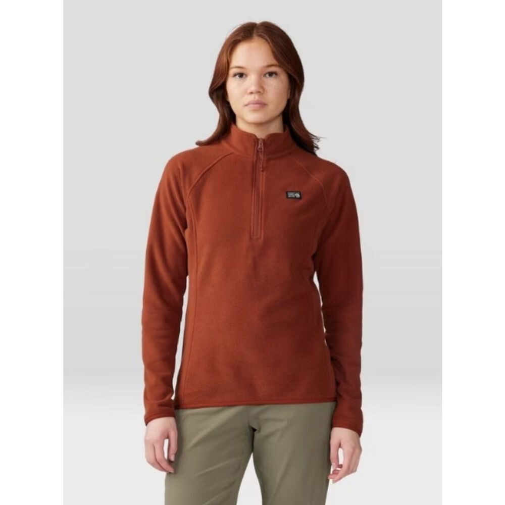 Like New! Mountain Hardwear Microchill™ 1/4 Zip Pullover Rust Orange in Size M